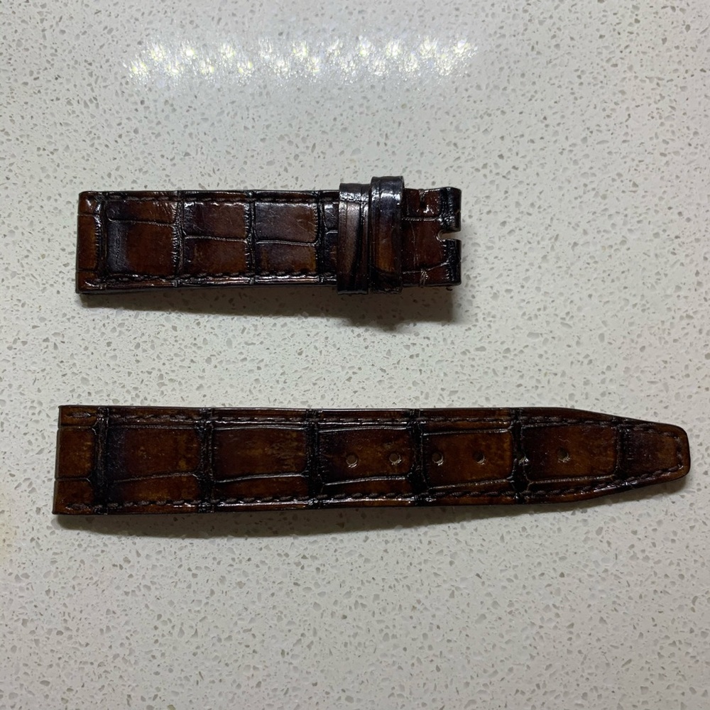 IWC watch leather belt brown